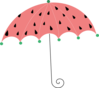Watermelon Umbrella Clip Art